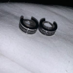 Lotus Style Men's Stainless Steel Earrings